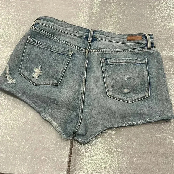 [Sz30]BlankNYC High Rise Distressed Button Fly  Denim Short - Picture 5 of 6